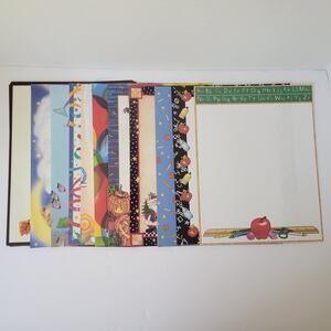 VTG NEW 8.5x11 Scrapbook Photo Album Pages Mix of Designs Creative Card Company